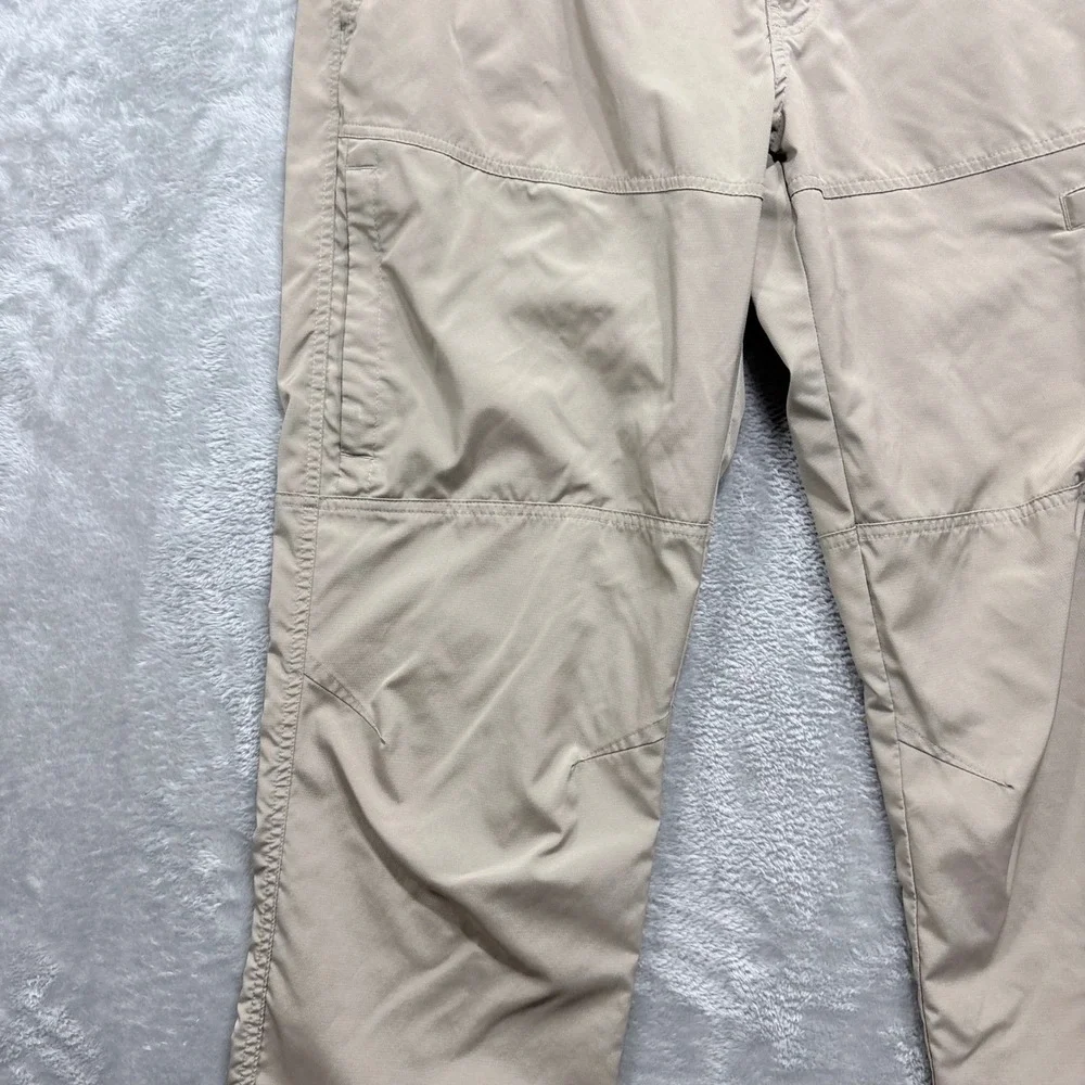 Columbia Hiking Pants Mens 36x30 Tan‎ Omni-Shade Regular Fit Outdoor Utility